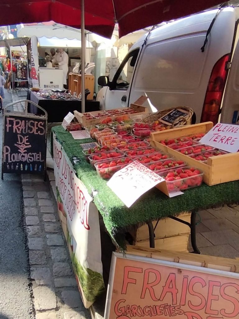 fraises marché