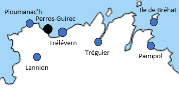 perros-guirec carte du trégor goëlo